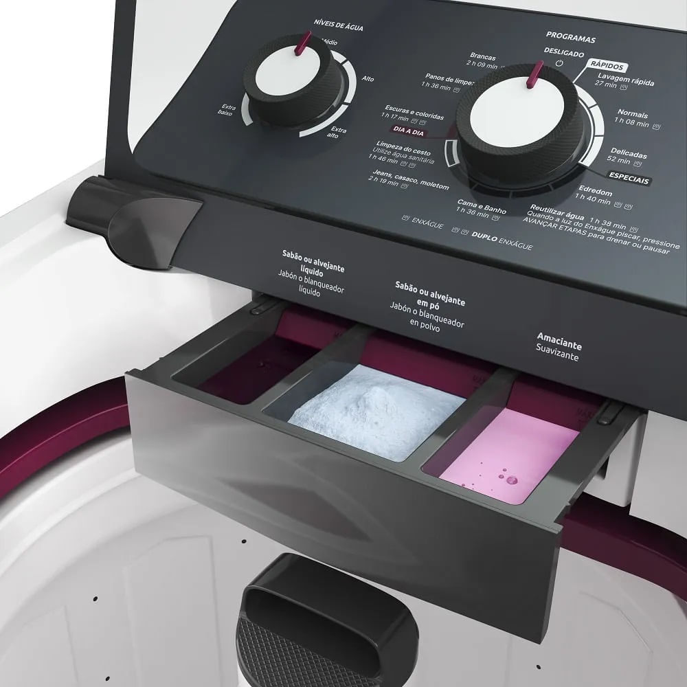 Lavadora de Roupas Automática Mueller 13Kg Ultracentrifugação e Ciclo Rápido Branca MLA13 – 127 Volts - Imagem 12